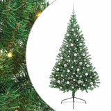 Albero di Natale artificiale con luci integrate Verde 210 cm
