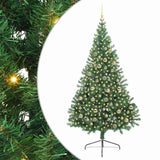 Albero di Natale artificiale con luci integrate Verde 210 cm