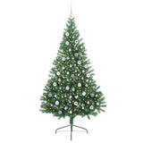 Albero di Natale artificiale con luci integrate Verde 210 cm