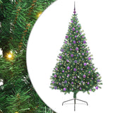 Albero di Natale artificiale con luci integrate Verde 210 cm