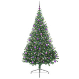 Albero di Natale artificiale con luci integrate Verde 210 cm