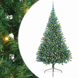 Albero di Natale artificiale con luci integrate Verde 210 cm
