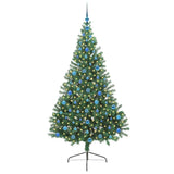 Albero di Natale artificiale con luci integrate Verde 210 cm