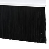 Spazzole per porte a vite 2 pcs Bianco 100 cm Lega di alluminio