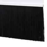 Spazzole per porte a vite 2 pcs Bianco 100 cm Lega di alluminio
