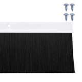 Spazzole per porte a vite 2 pcs Bianco 100 cm Lega di alluminio