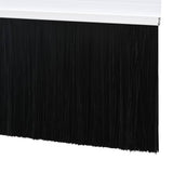 Spazzole per porte a vite 6 pcs Bianco 100 cm Lega di alluminio