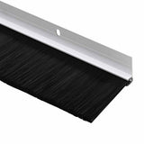 Spazzole per porte a vite 2 pcs Bianco 100 cm Lega di alluminio