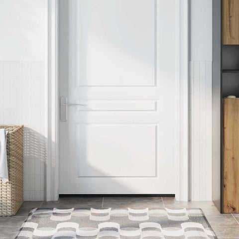 Spazzole per porte a vite 2 pcs Bianco 100 cm Lega di alluminio