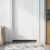 Spazzole per porte a vite 2 pcs Bianco 100 cm Lega di alluminio