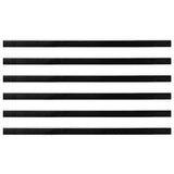 Spazzole per porte a vite 6 pcs Bianco 100 cm Lega di alluminio