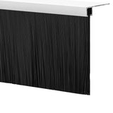 Spazzole per porte a vite 6 pcs Bianco 100 cm Lega di alluminio