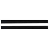 Spazzole per porte autoadesive 2 pcs Nero 100 cm