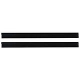 Spazzole per porte autoadesive 2 pcs Nero 100 cm