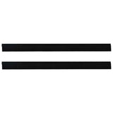 Spazzole per porte autoadesive 2 pcs Nero 100 cm