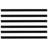 Spazzole per porte autoadesive 6 pcs Nero 100 cm