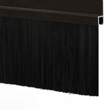 Spazzole per porte autoadesive 6 pcs Nero 100 cm