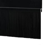 Spazzole per porte autoadesive 6 pcs Nero 100 cm