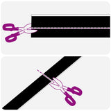 Spazzole per porte autoadesive 6 pcs Nero 100 cm