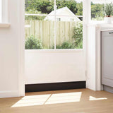 Spazzole per porte autoadesive 12 pcs Nero 100 cm