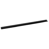Spazzole per porte autoadesive 2 pcs Nero 100 cm