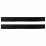 Spazzole per porte autoadesive 2 pcs Nero 100 cm