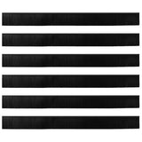 Spazzole per porte autoadesive 6 pcs Nero 100 cm