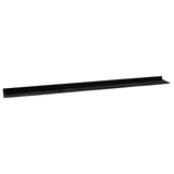 Spazzole per porte autoadesive 6 pcs Nero 100 cm