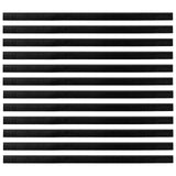 Spazzole per porte autoadesive 12 pcs Nero 100 cm
