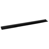 Spazzole per porte autoadesive 12 pcs Nero 100 cm