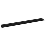 Spazzole per porte autoadesive 12 pcs Nero 100 cm