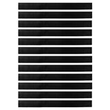 Spazzole per porte autoadesive 12 pcs Nero 100 cm