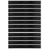 Spazzole per porte autoadesive 12 pcs Nero 100 cm