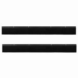 Spazzole per porte a vite 2 pcs Nero 100 cm Lega di alluminio