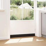 Spazzole per porte a vite 6 pcs Nero 100 cm Lega di alluminio