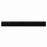 Spazzole per porte a vite 6 pcs Nero 100 cm Lega di alluminio