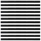 Spazzole per porte a vite 12 pcs Nero 100 cm Lega di alluminio