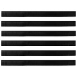 Spazzole per porte a vite 6 pcs Nero 100 cm Lega di alluminio