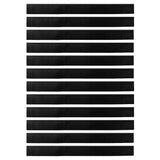 Spazzole per porte a vite 12 pcs Nero 100 cm Lega di alluminio