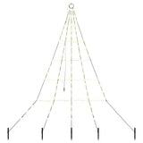 Albero di Natale LED con picchetti per il terreno Bianco caldo