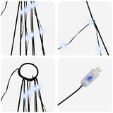 Albero di Natale LED con picchetti per il terreno 182 cm