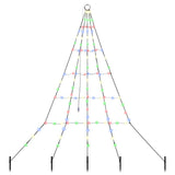 Albero di Natale LED con picchetti per il terreno Multicolore