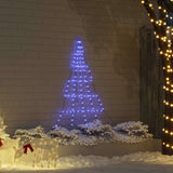 Albero di Natale LED con picchetti per il terreno Blu 180 cm