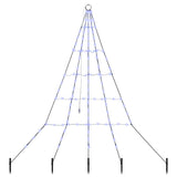 Albero di Natale LED con picchetti per il terreno Blu 180 cm