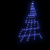 Albero di Natale LED con picchetti per il terreno Blu 180 cm