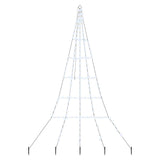 Albero di Natale LED con picchetti per il terreno Bianco freddo