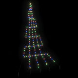 Albero di Natale LED con picchetti per il terreno Multicolore