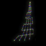 Albero di Natale LED con picchetti per il terreno Multicolore