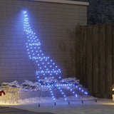 Albero di Natale LED con picchetti per il terreno Blu 300 cm