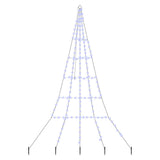 Albero di Natale LED con picchetti per il terreno Blu 300 cm